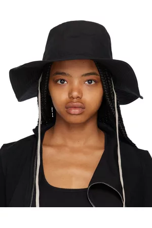 Rick Owens Women Hats - Black Gilligan Bucket Hat