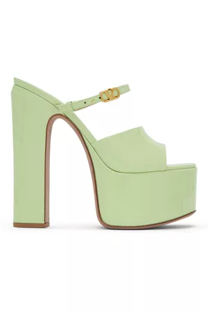 VALENTINO GARAVANI Women Sandals - Green Tan-Go Heeled Sandals