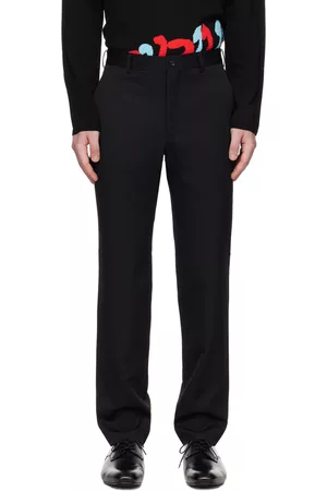Comme des Garçons Men Pants - Black Four-Pocket Trousers