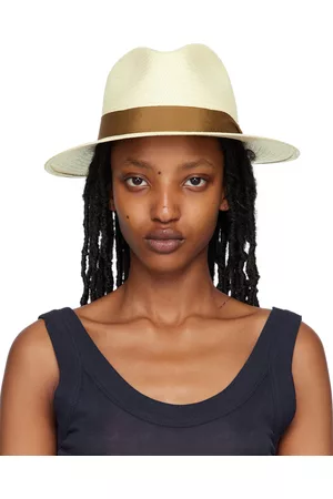 RAG&BONE Women Hats - Beige Straw Panama Hat