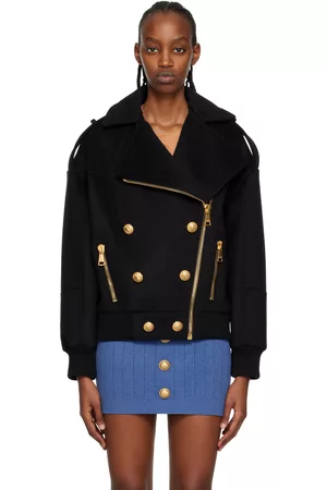 Balmain Black Notched Lapel Jacket