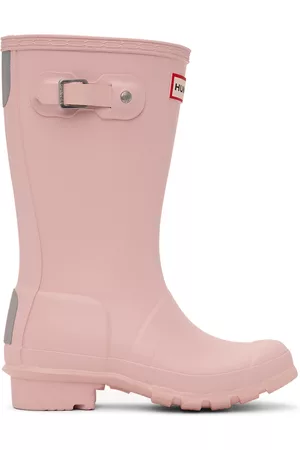 Hunter Rainwear - Kids Pink Original Big Kids Rain Boots