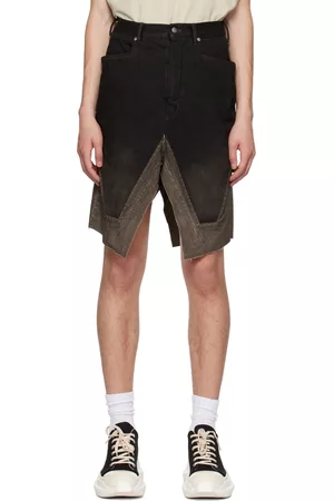 Rick Owens Men Belts - Brown Slivered Denim Skirt