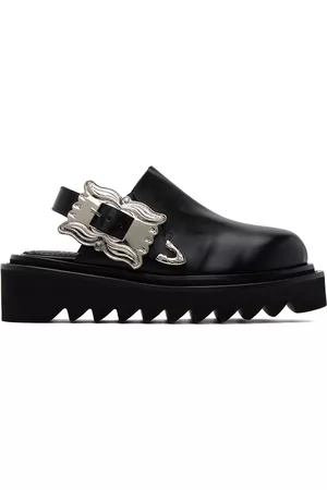 TOGA PULLA Black Pin-Buckle Mules