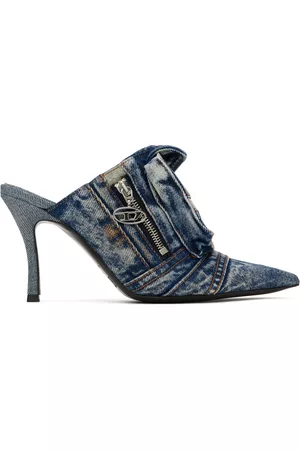 Diesel Women Sandals - Blue D-Venus Pocket ML Mules