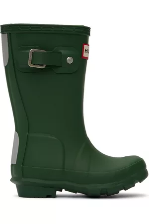 Hunter Rainwear - Kids Green Original Big Kids Rain Boots