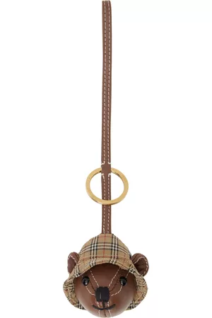 Burberry Women Hats - Brown Thomas Bear Bucket Hat Keychain