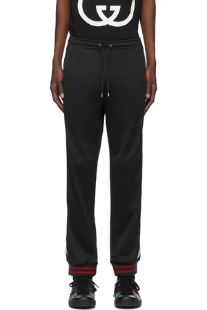 Gucci Black Jersey Side Stripe Detail Technical Flared Pants S Gucci