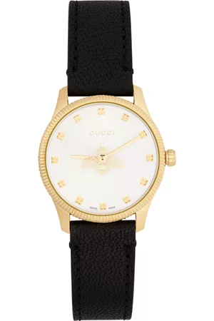 Gucci Women Watches - Black & Gold G-Timeless Bee Watch