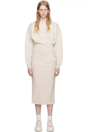 Isabel Marant Women Midi Dresses - Off-White Meg Midi Dress