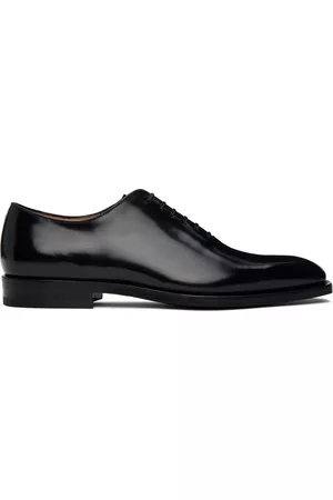 Salvatore Ferragamo Men Accessories - Black Square Toe Oxfords
