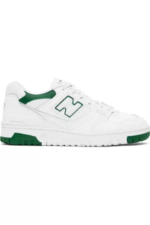 New Balance Men Designer sneakers - White & Green BB550 Sneakers