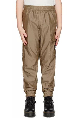 Stone Island Pants - Kids Khaki Patch Trousers