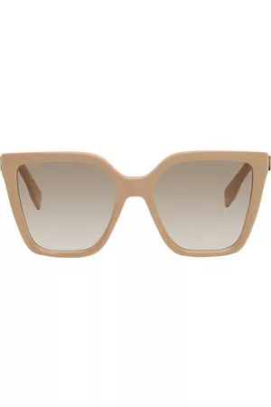 Fendi Women Sunglasses - Beige Square Sunglasses