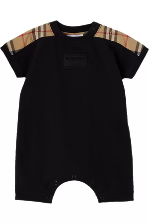 Burberry Girls Jumpsuits - Baby Black Paneled Jumpsuit