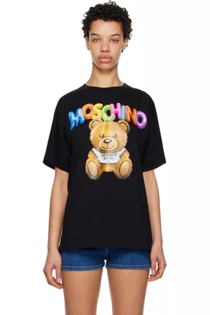 Moschino Women T-shirts - Black Inflatable Teddy Bear T-Shirt