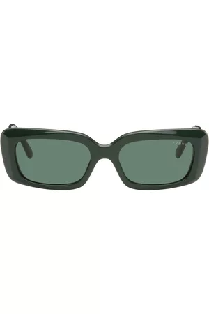 vogue Women Sunglasses - Green Hailey Bieber Edition Rectangular Sunglasses