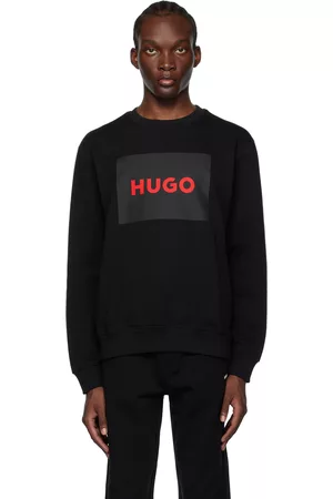 BOSS by HUGO BOSS Relaxed-fit Monogram Sweatshirt In French Terry in Black  for Men