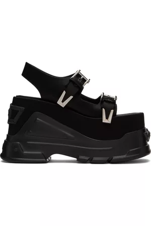 VERSACE Women Sandals - Black Medusa Anthem Platform Sandals