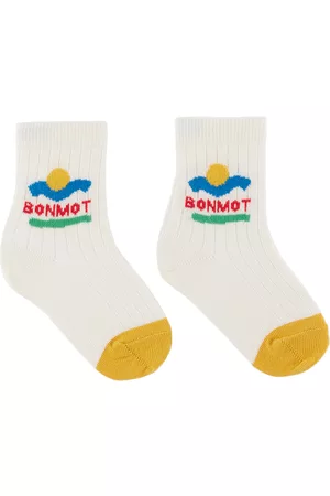 Bonmot Socks - Kids White Sunset Socks