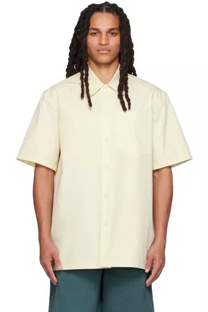 Jil Sander Men Sleeveless Shirts - Green Pocket Shirt