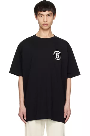 Maison Margiela Men T-shirts - Black Numerical T-Shirt