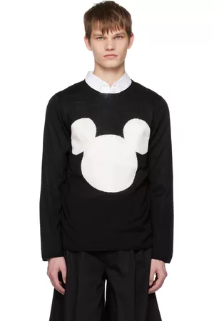 Comme des Garçons Men Sweaters - Black Graphic Sweater