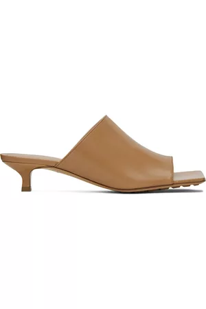 Bottega Veneta Women Sandals - Tan Stretch Mules