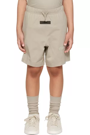 Essentials Shorts - Kids Gray Patch Shorts