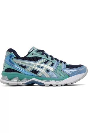 Asics Women Designer sneakers - Navy & Green Gel-Kayano 14 Sneakers