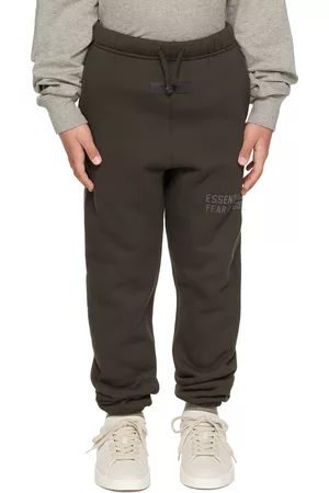 Essentials Drawstring Pants - Kids Gray Bonded Lounge Pants