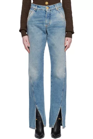 Balmain Blue Vented Jeans