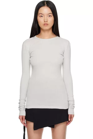 ANN DEMEULEMEESTER Women Long Sleeve - Gray Fanie Long Sleeve T-Shirt