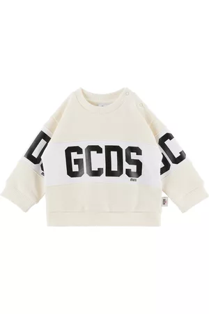 GCDS Sweatshirts - Baby Off-White Printed Sweatshirt