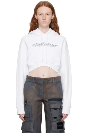 OFF-WHITE White Bling Baseball Hoodie