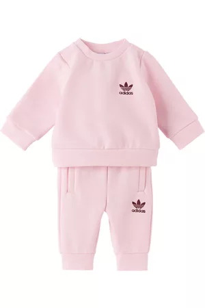 adidas Accessories - Baby Pink Embroidered Sweatsuit Set