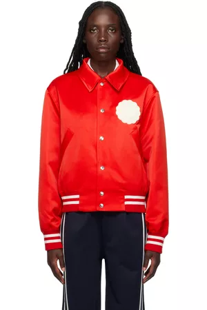 Ami Red Ami de Cœur Bomber Jacket