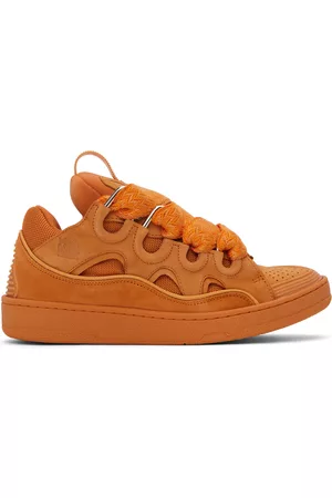 Lanvin Men Designer sneakers - Orange Curb Sneakers