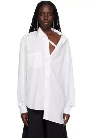 ANN DEMEULEMEESTER Women Sleeveless Shirts - White Nelly Shirt