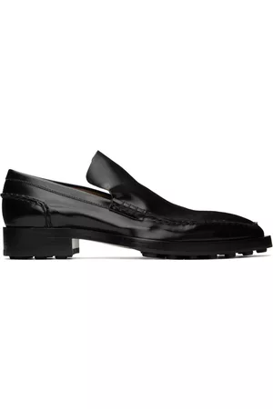 Jil Sander Black Leather Loafers
