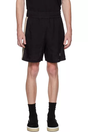 Palm Angels Black Monogram Shorts