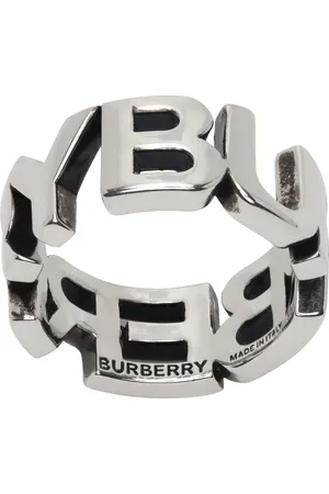Burberry Silver Logo Ring