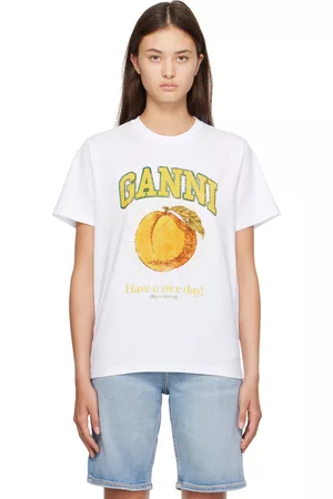 Ganni murphy t-shirt clearance pink