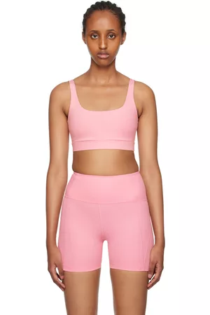 WSLCN Zip Front Sports Bras for Women, Criss-Cross Back Padded Seamless  Yoga Bra Tops Pink L price in UAE,  UAE