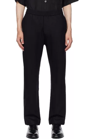 BARENA Black Pleated Trousers