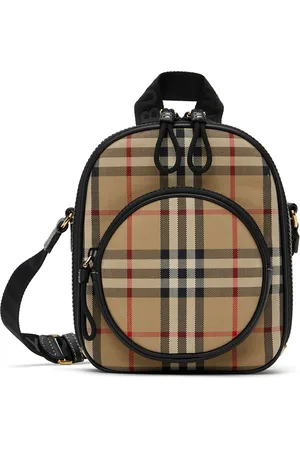 Burberry Kid's Exaggerated Check Thomas Bear Bum Bag Archive Beige