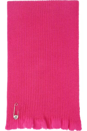 VERSACE Pink Medusa Safety Pin Scarf