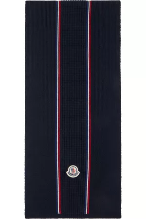 Moncler Navy Tricolor Scarf