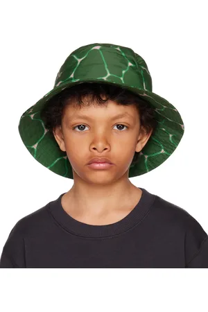 Aspesi Kids Camouflage Bucket Hat - Green