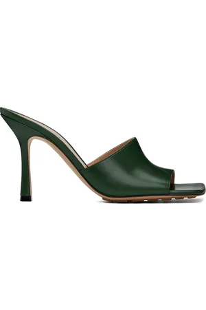 Bottega Veneta Green Stretch Mules